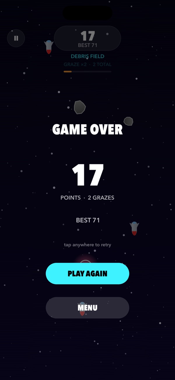 Star Grazer: end of a run and the score to beat