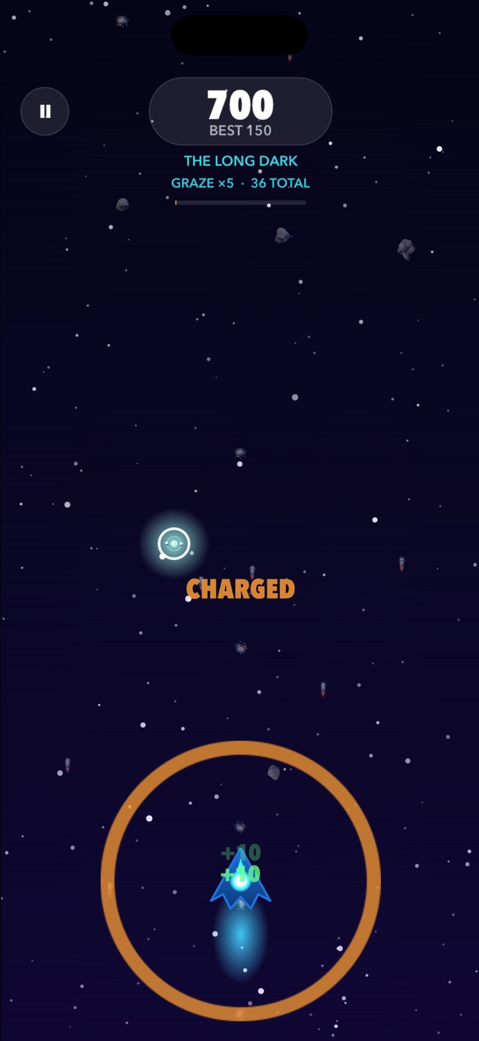 A charged blast ring around the ship