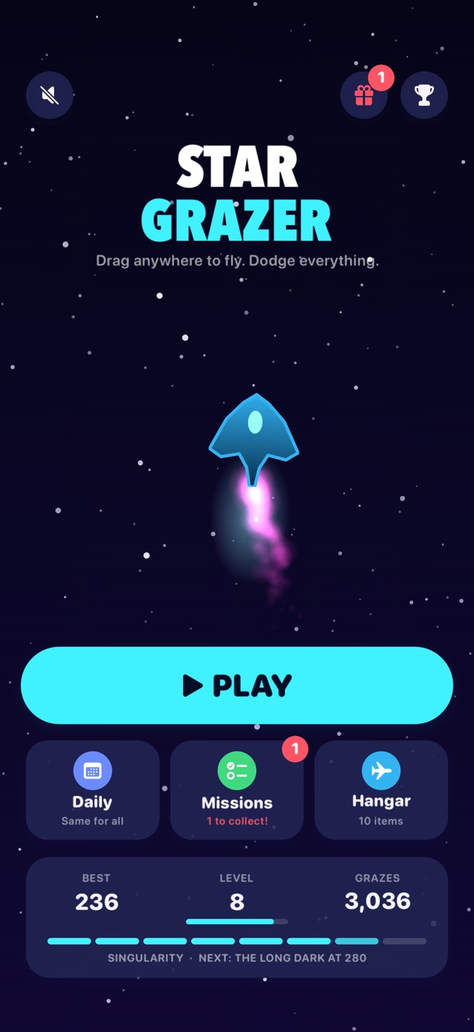 Star Grazer title screen
