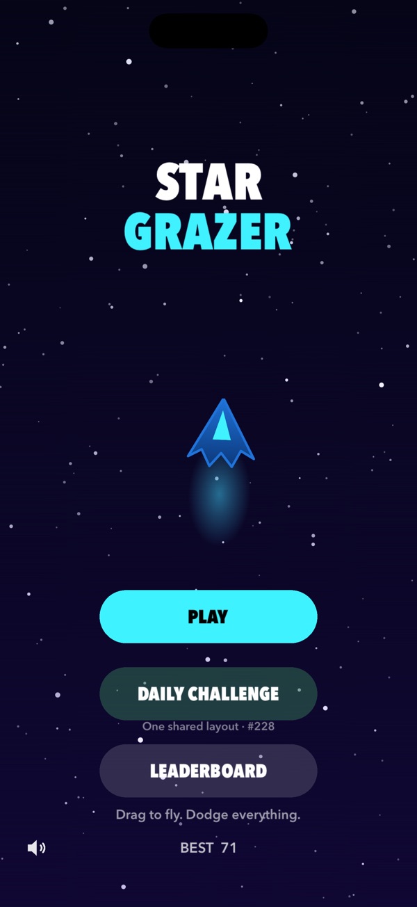 Star Grazer menu