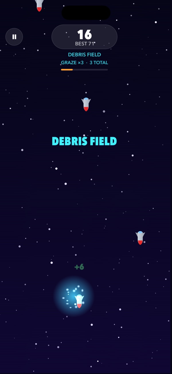 Star Grazer grazing a rocket