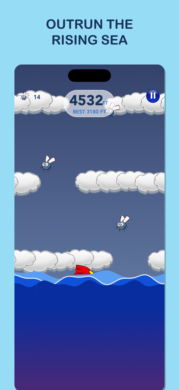 Super Guppy climbing