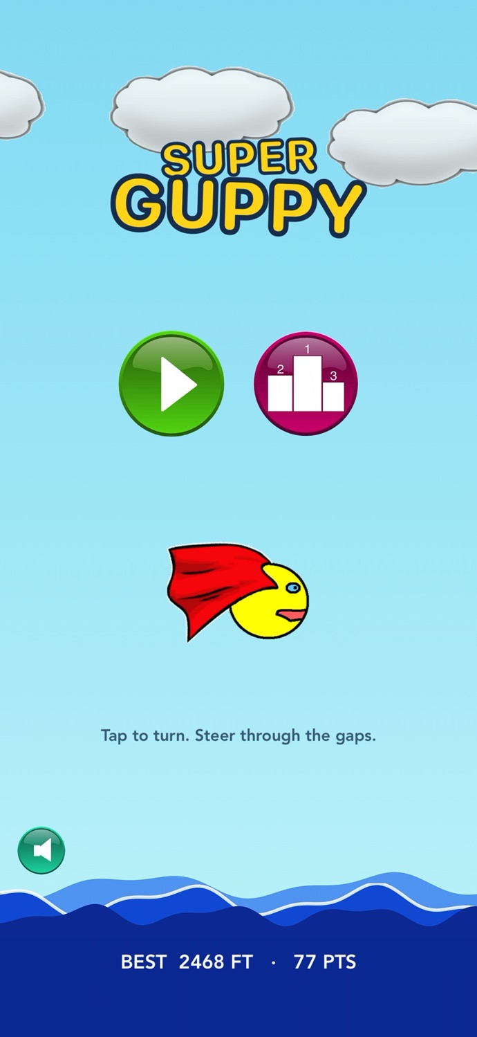 Super Guppy title screen